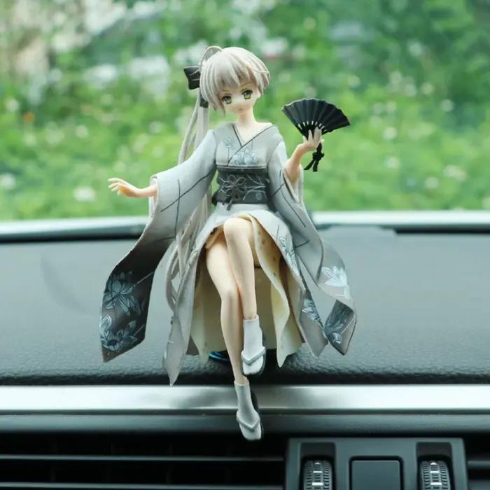 Modèle de poupée de beauté en PVC, jouets de décoration de voiture ACG, Console centrale intérieure