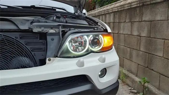 Ampoules de feux de position LED pour BMW, 120W, Canbus Brave Free, Angel Eyes, BMW X5 Series E53 3.