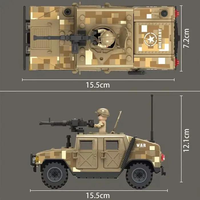 Armes de soldat des forces spéciales militaires SWAT, véhicule blindé, figurine d'action, modèle de véhicule, bloc de construction, jouet pour enfants