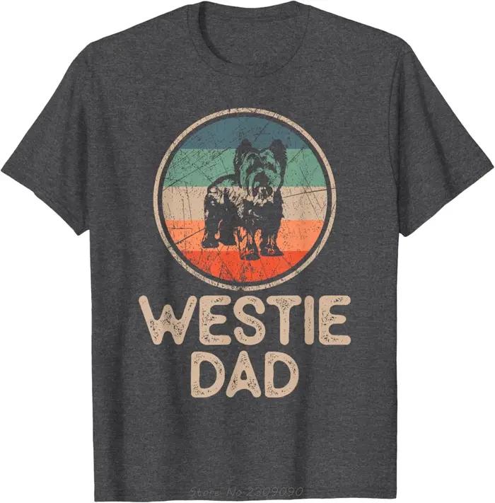 Westie papa chien T-shirt West Highland Terrier