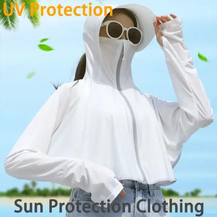 Veste fine à manches longues pour femmes en soie protection solaire UV pour vélo, randonnée, sports de plein air et occasions spéciales