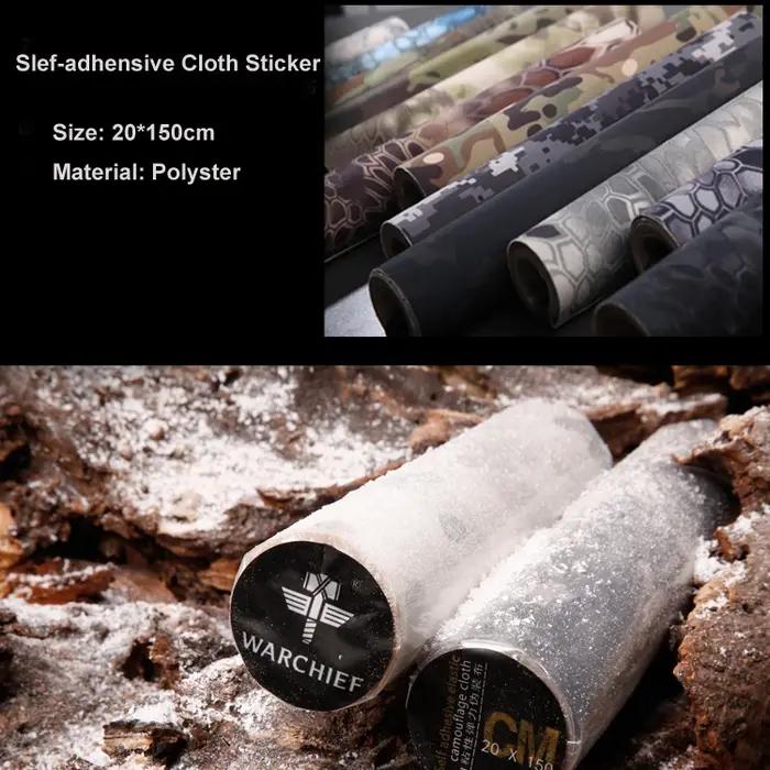 Ruban tissu camouflage haute qualité : bande tactique pour fusils de chasse et équipements outdoor 15 couleurs