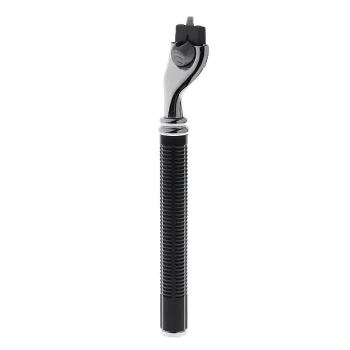 Rasoir de sécurité à rotation manuelle pour hommes, trois couches, coupe de la barbe, du visage, de la moustache, accessoire pour rasage quotidien et occasions spéciales