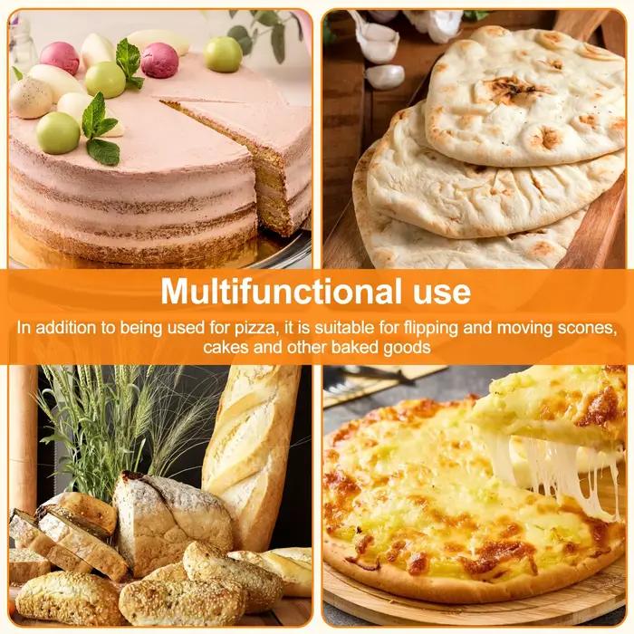 Pelle à Pizza Antiadhésive en Métal avec Manche en Bois Pour Faire Maison Occasions Spéciales Cuisine Professionnelle