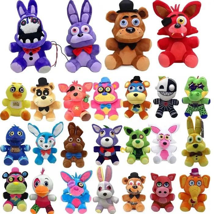 Peluche FNAF Bonnie ours - Jouet Foxy Freddy - Cadeau jeu Five Nights at Freddy's pour chasse