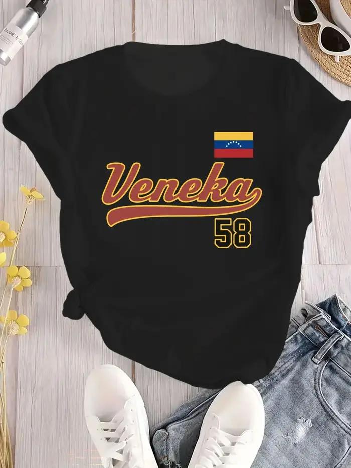 T-shirt imprimé drapeau du Venezuela