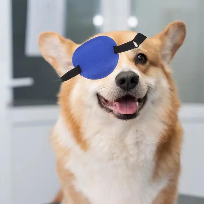 Patch oculaire confortable pour chiens, couvre les blessures, patchs pour chiots, bandages réglables