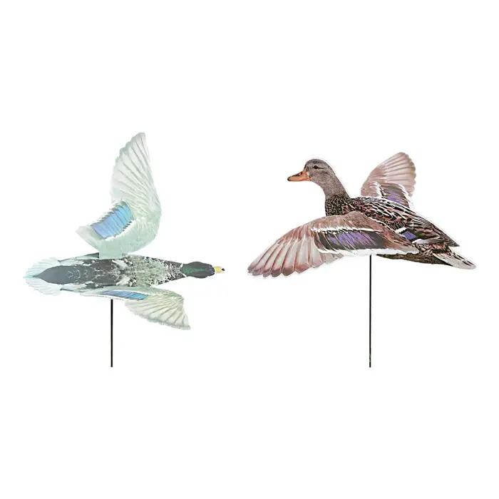 Leurre canard réaliste léger avec ailes déployées pour installation facile dans votre étang de chasse