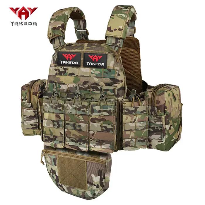 Gilet de chasse multifonctionnel YAKEDA avec plusieurs poches pour équipement