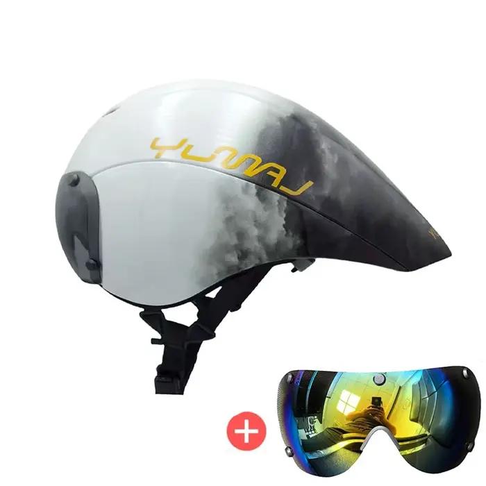 Nouveau Casque de Sécurité TT pour Triathlon avec Boucles Magnétiques Haut de Gamme pour Cyclisme Compétitif Occasions Spéciales