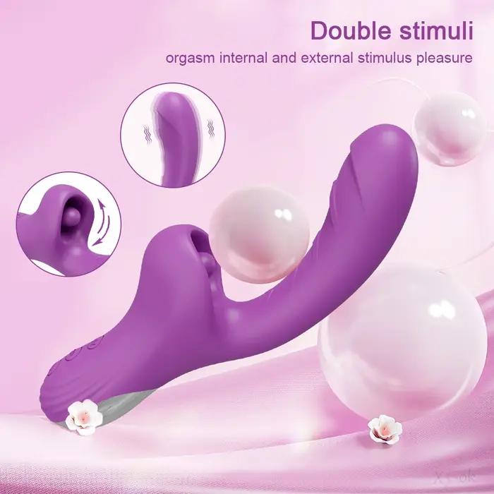 Vibromasseur gode injuste pour femme, lécher la langue féminine, UNIS isseur de clitoris, jouets sex