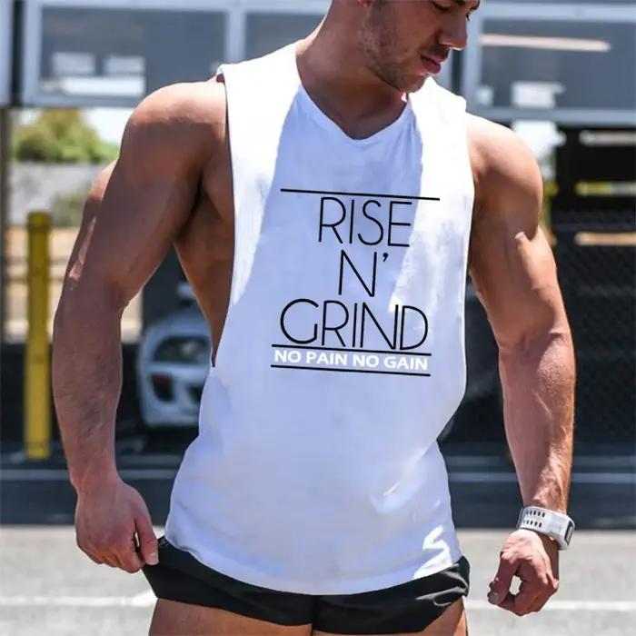 Singlet d'entraînement homme en coton respirant pour courses de fond et séances de gym occasions spéciales