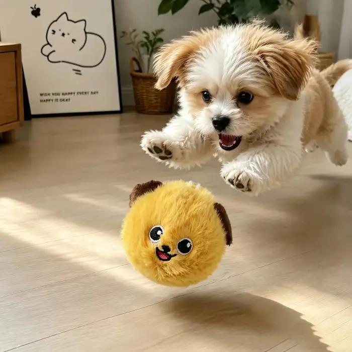 Jouet rebondissant pour chien, jouet interactif léger et très élastique pour chiot, lavable, jouet a