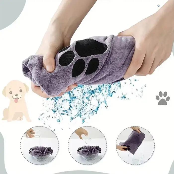 Serviette de bain pour animaux de compagnie