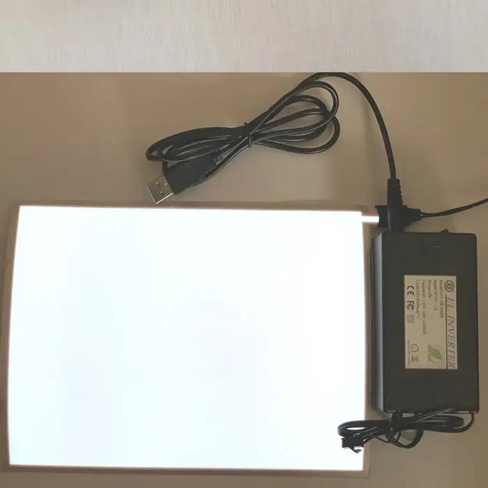 Bande lumineuse électroluminescente avec USB, rétroéclairage EL, panneau EL, feuille EL, lampe avec