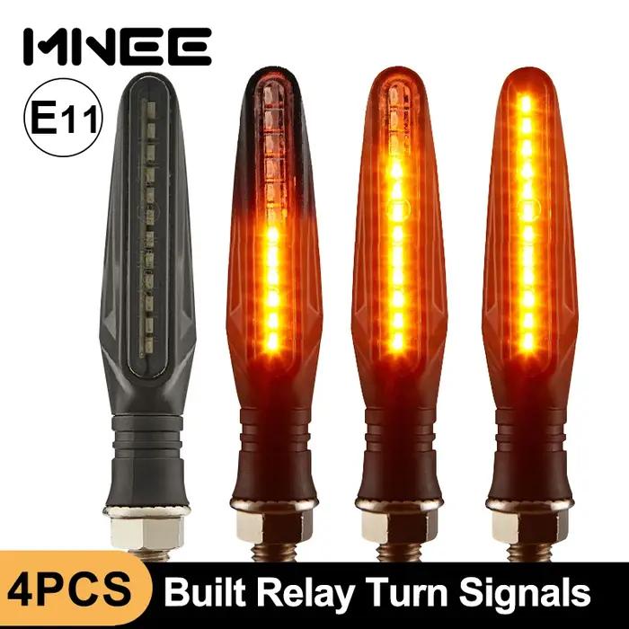 E11 Mark moto LED clignotants lumière 335SMD moto clignotant lumière construit relais moto clignotan