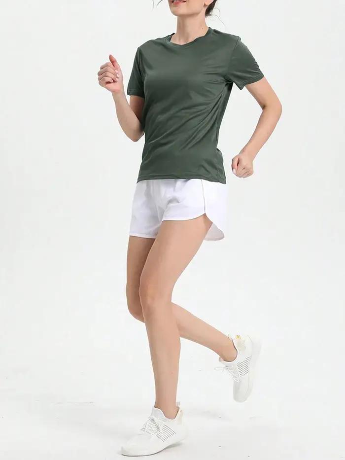 T-Shirt de Sport ultraléger à séchage rapide pour femmes, couleur unie, léger et respirant, chemise
