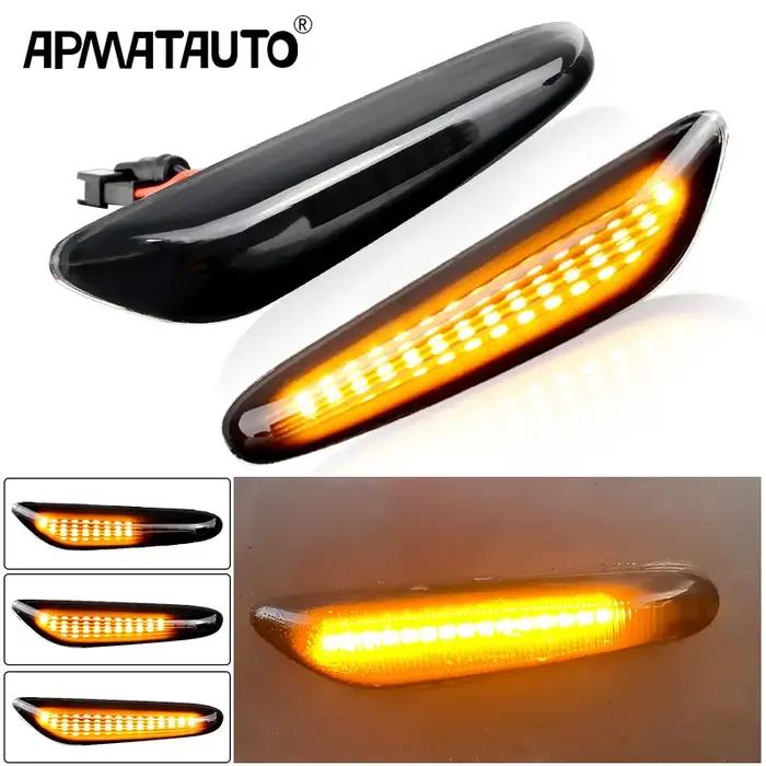Répéteur dynamique, marqueur latéral, indicateur de miroir, clignotant coulant, pour BMW E60 E90 E91