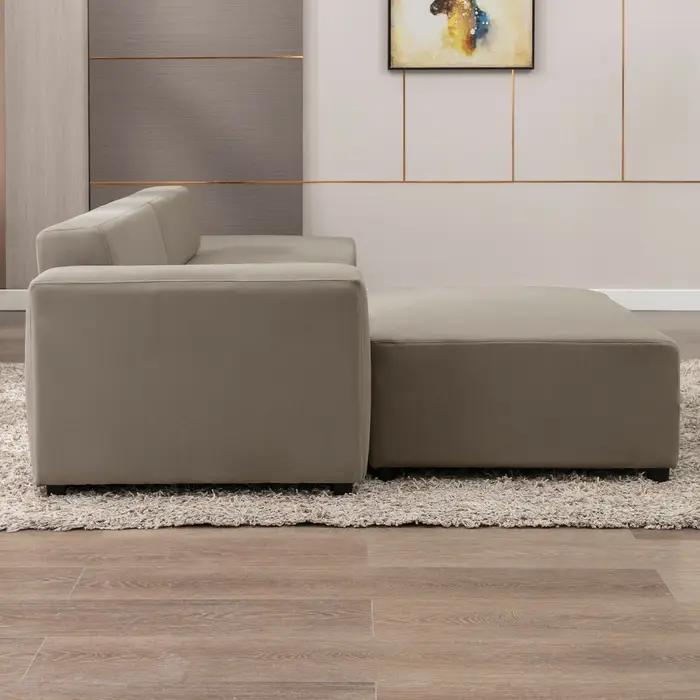 HORGgland-Canapé convertible O, canapé sectionnel en forme de L, canapé sectionnel modulaire