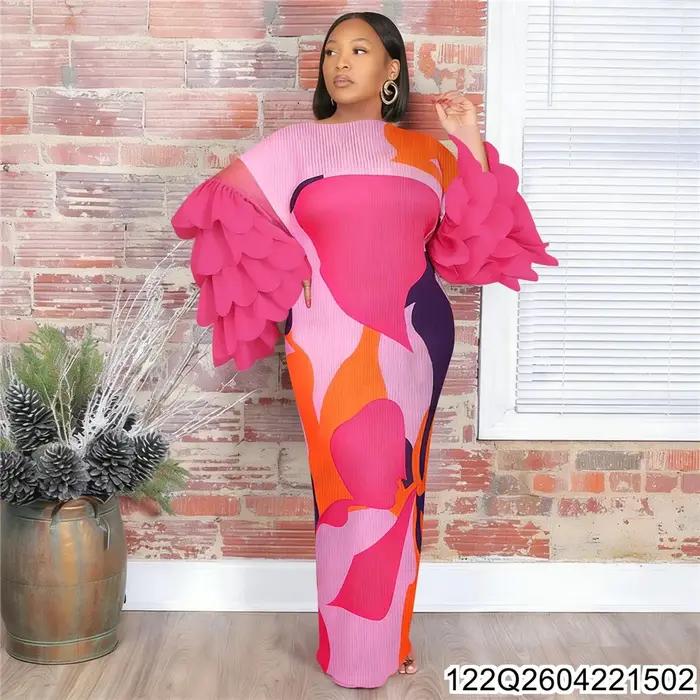 Nouvelle robe plissée transparente Issey Miyake 2026 pour femmes européennes et américaines 122Q26042215