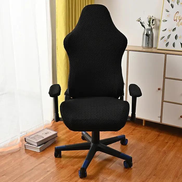 Housse de protection en jacquard polaire élastique pour fauteuil, design moderne, facile à installer, protège des taches et dommages, diverses couleurs disponibles pour intérieurs modernes