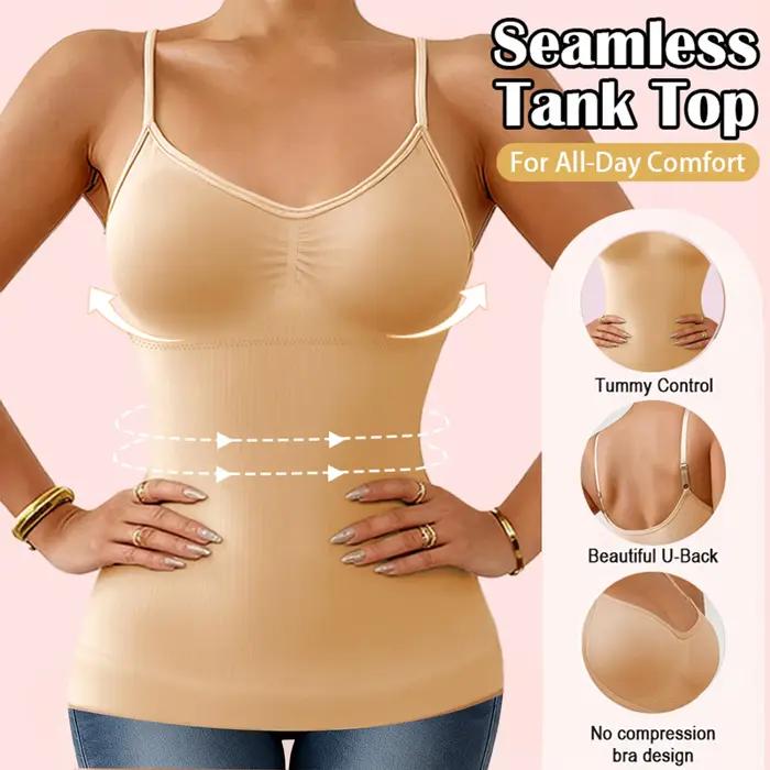 Camisole en nylon et élasthanne pour femmes, soutien-gorge intégré, camisole de façonnage, post-partum, maternité, silhouette mince, confort élégant