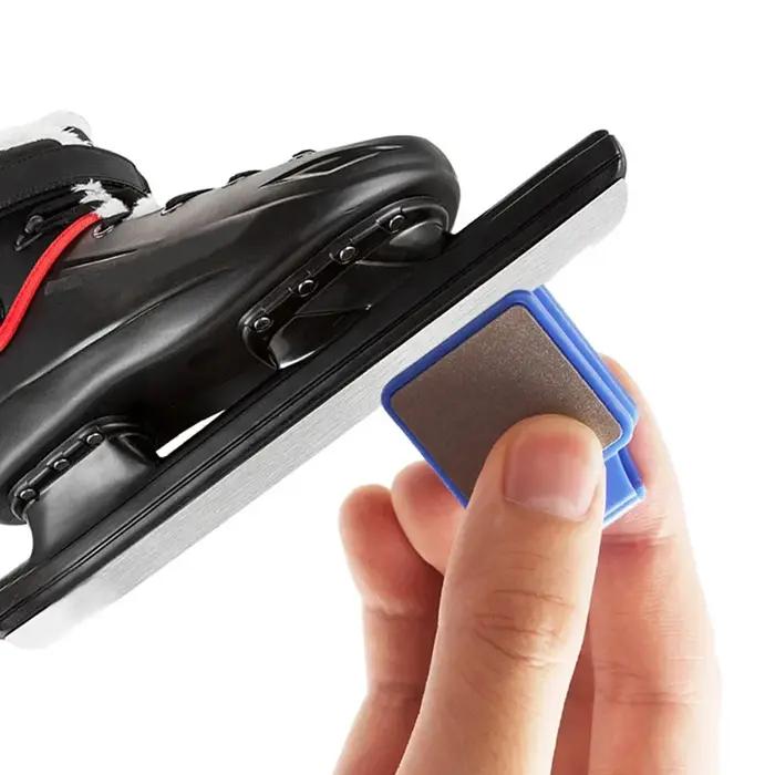 Ice Skate Blade Hockey Sharpener Sharpening Stone Figure Skates Maintainance Double-sided Ceramic