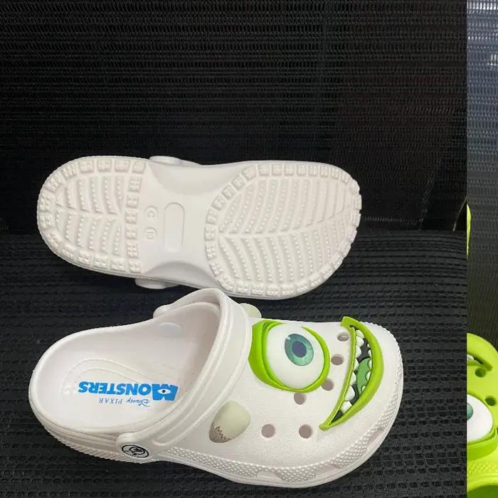 Sandales antidérapantes d'été pour enfants, pantoufles à trous respirantes, chaussures de plage déco