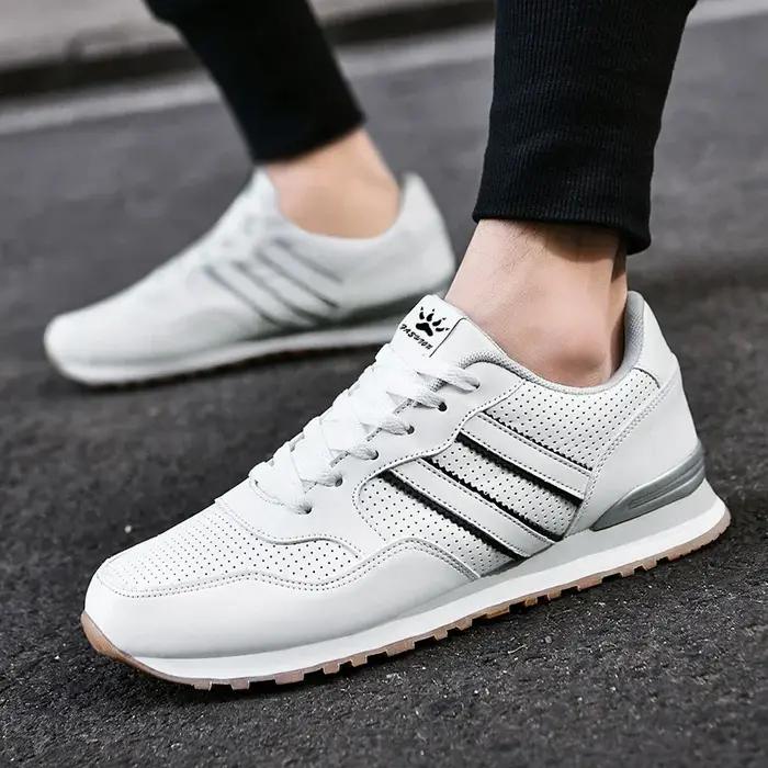 Chaussures de course classiques pour hommes, baskets légères en cuir suédé, chaussures de Sport de p