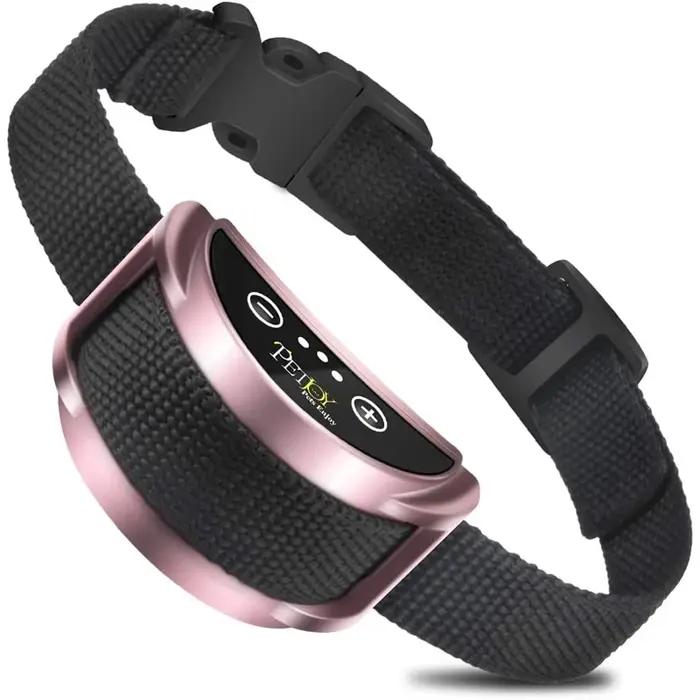 Collier de dressage pour chien, collier anti-aboiement automatique, collier anti-aboiement pour chien rechargeable par USB, collier de dressage pour chien avec choc électrique et bip sonore 