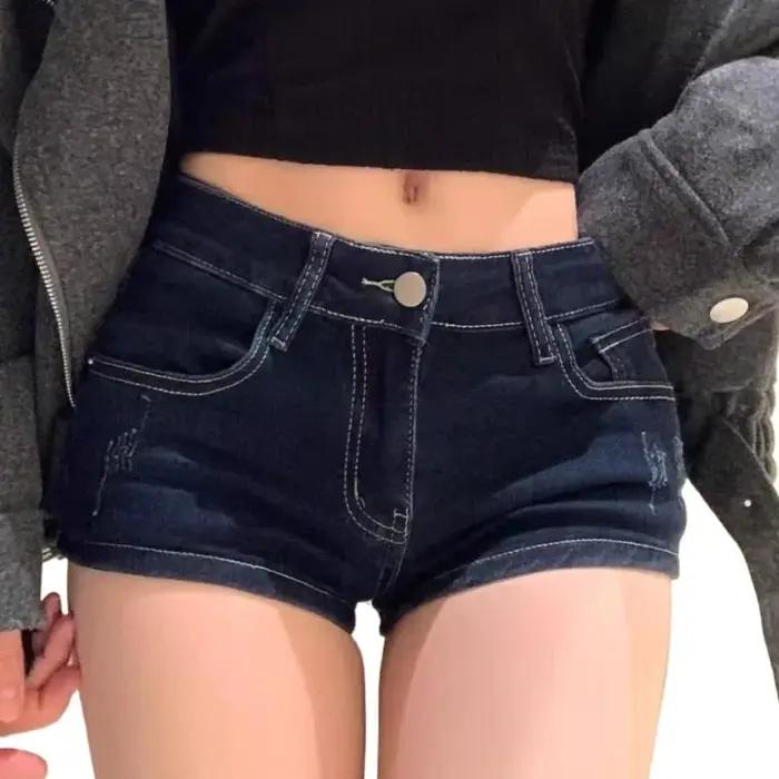 Short en jean décontracté femmes