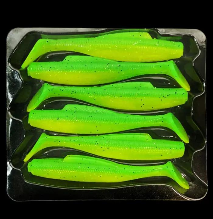 TAKEDO 6PCS/BAG 8CM 3.5G Leurre souple flottant en TPR