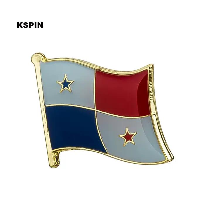 Badge de drapeau de la Corée du Nord épinglette pour sac à dos en métal or fer plaqué bronze pour hommes et femmes voyages et activités quotidiennes