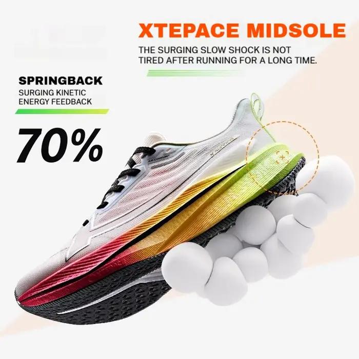 Xtep chaussures de course pour hommes 2000km 3.0 2025 printemps léger amorti résistant à l'usure ent