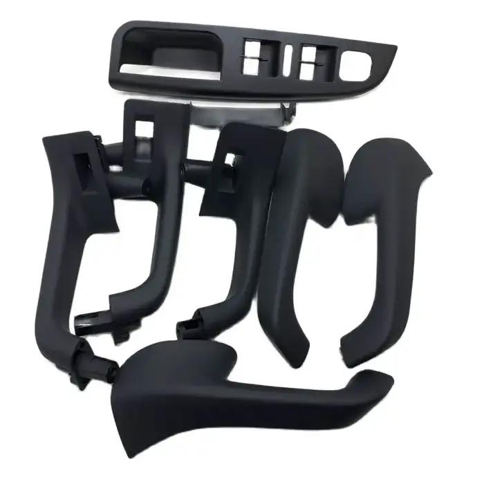 Ensemble de couvercles de poignée de porte intérieure de couleur noire, pour VW Golf 5 GTi MK5 Jetta