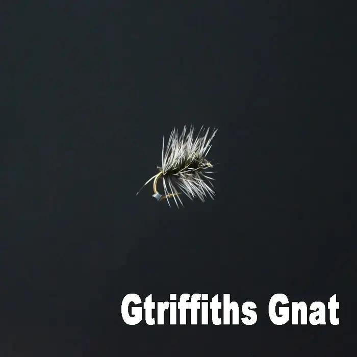 CONTEMPLATOR 6 pièces 14 # Mouche sèche de pêche Griffith Gnat imitant les moucherons et les mouches de grappe