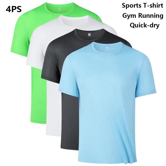 T-shirt de sport multicolore à manches courtes pour homme