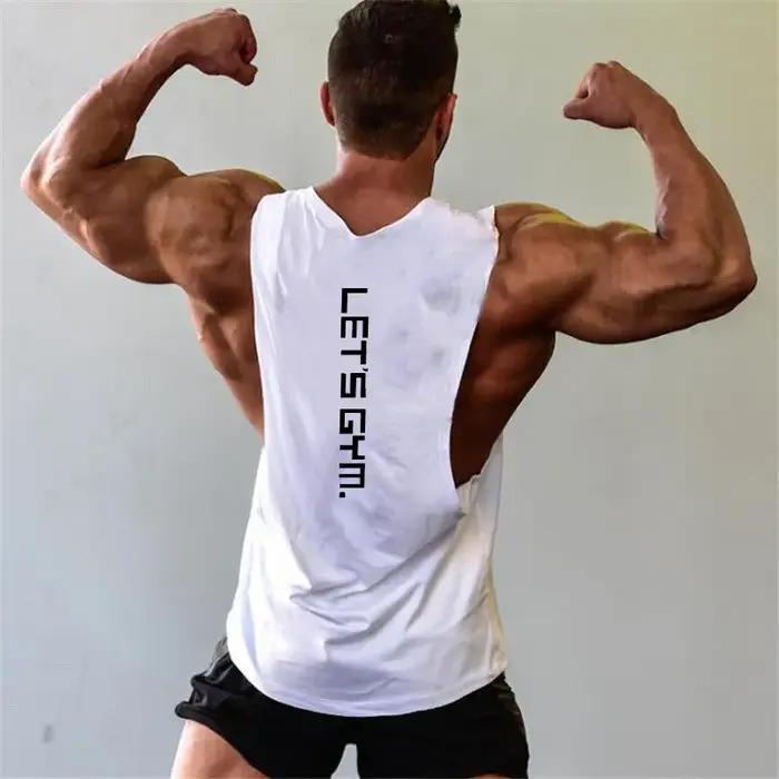 Just Gym Fitness Économie pour hommes, Côtés coupés, Trous tombants, Musculation, Précieux, Entraîne