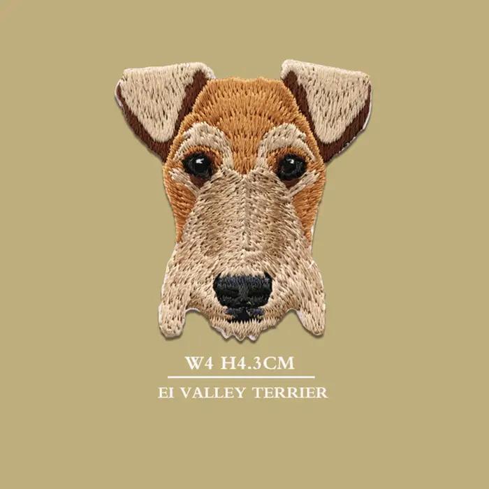 Bordure Charles caniche Chihuahua Labrador teckeles Samoyèdres Gog fer sur Patch pour vêtements accessoires de bricolage 1 pièce