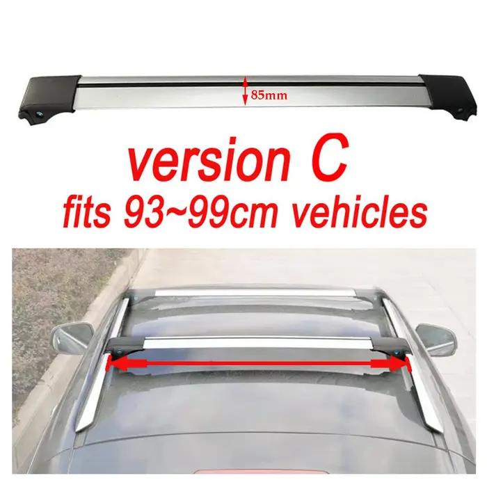 Barres de toit transversales universelles (paire) 86 cm pour voiture 4x4