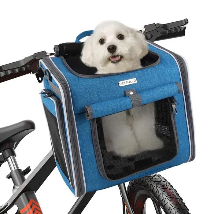 Sac de transport arriere pour animaux de compagnie durable et confortable pour chiens pour cyclisme et trajets en voiture