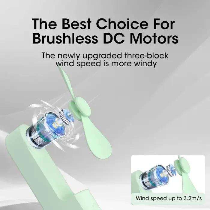 2000mAh Mini ventilateur Portable USB Rechargeable refroidisseur pliable ventilateur de bureau Porta
