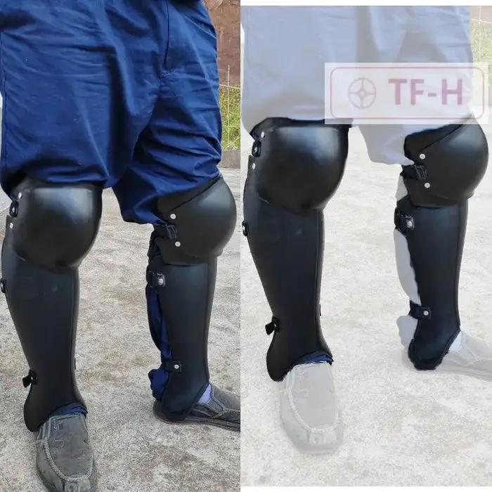 Protection de genou et de jambe pour l'entraînement au sabre et au HEMA