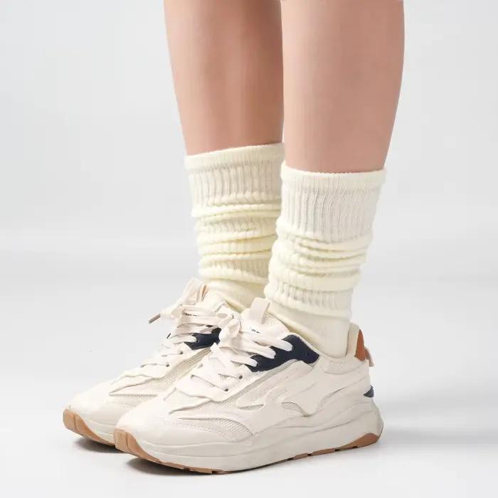 Chaussettes yoga professionnelles anti-dérapantes mi-mollet Pilates femme pour chasse silencieuse