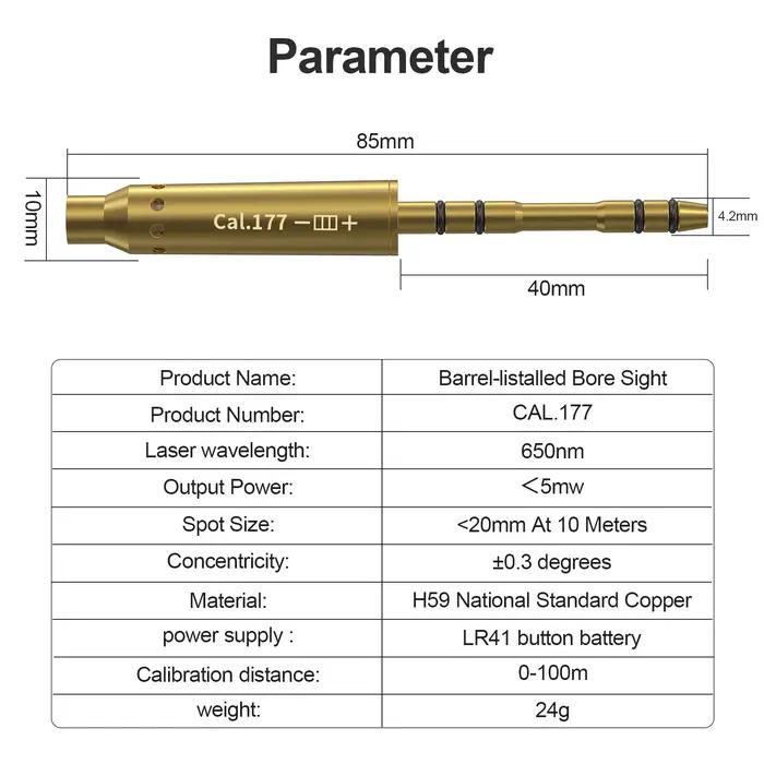 Visée laser rouge tactique pour pistolet et fusil, calibres .22lr, .177, 9mm/.38spl, pour entraînement au tir
