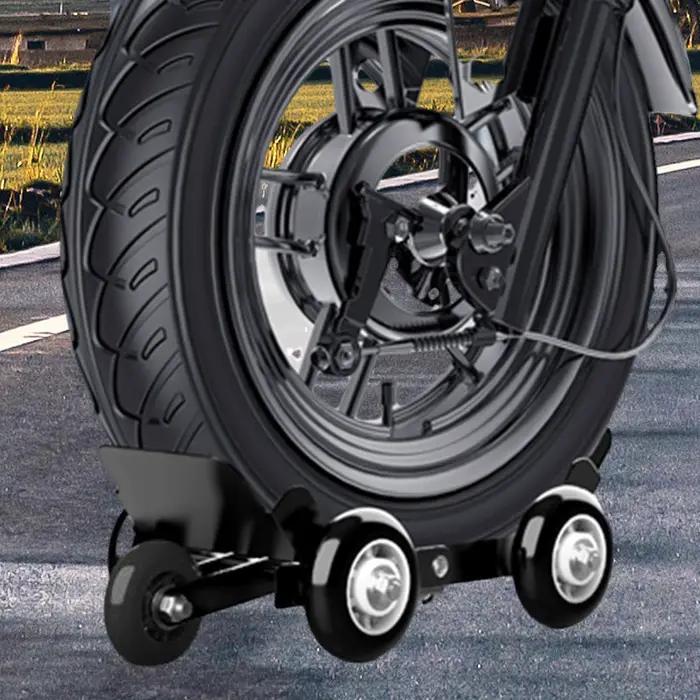 Support Mobile Moto Robuste en Acier pour Déplacement en Cas de Crevaison Occasions Spéciales Vélo Électrique Moto Trois Roues
