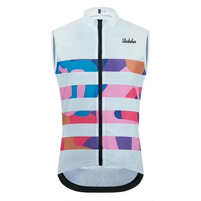 Ralaha-Chemises de cyclisme respirantes anti-UV pour hommes, vêtements de vélo sans manches, gilet d
