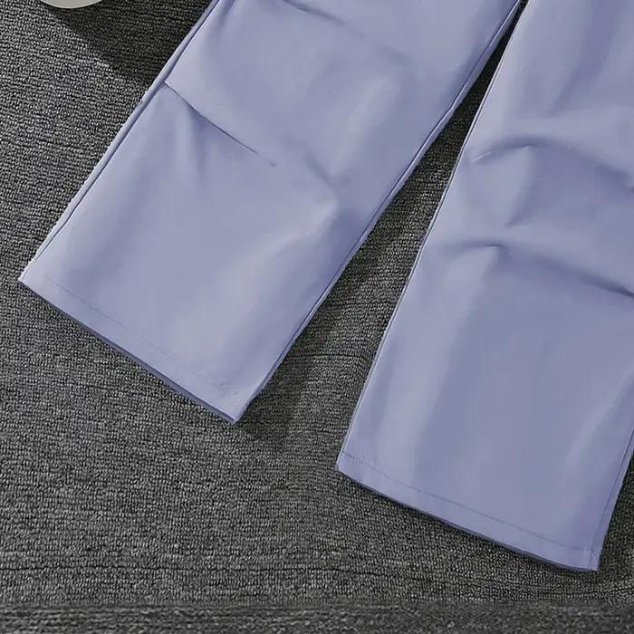 Vêtements assortis pour filles de 8 à 12 ans, couleur unie, vêtements décontractés quotidiens pour f