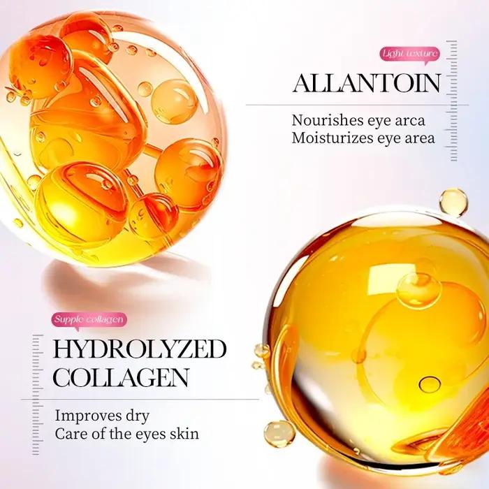 80 pièces de masque pour les yeux au collagène et à la niacinamide, anti-cernes, blanchissant, anti-rides, hydratant, patchs anti-âge pour les yeux