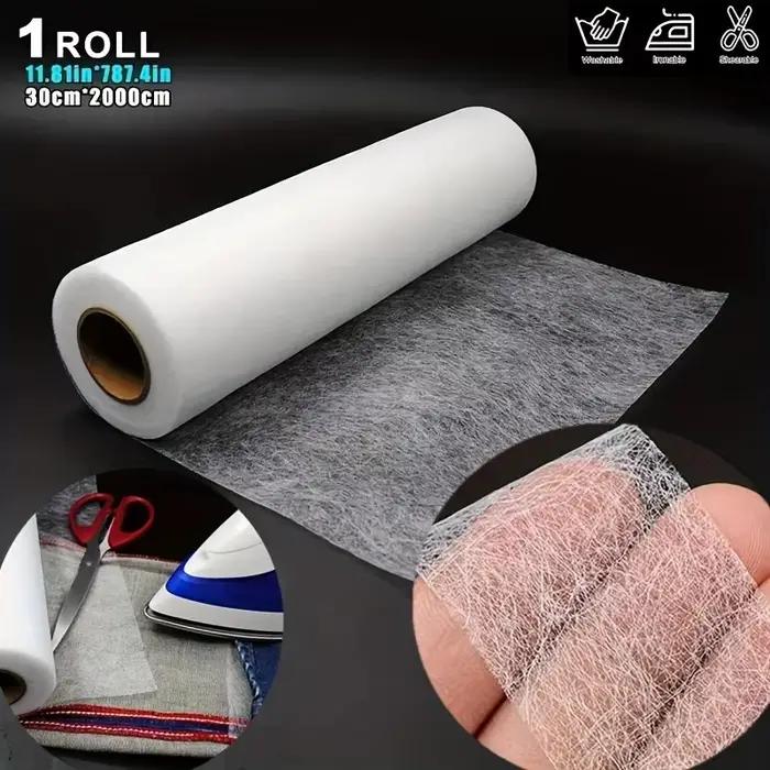 Ruban adhésif thermofusible confortable - 1 rouleau, 20 mètres de long, adhésif acier facile à appliquer, adapté pour les pantalons, les robes, les vêtements